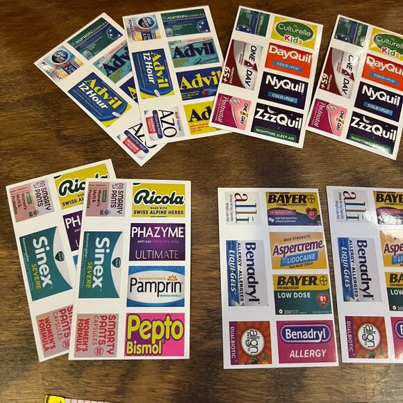 5/$20 pill box stickers/labels - Picture 4 of 6